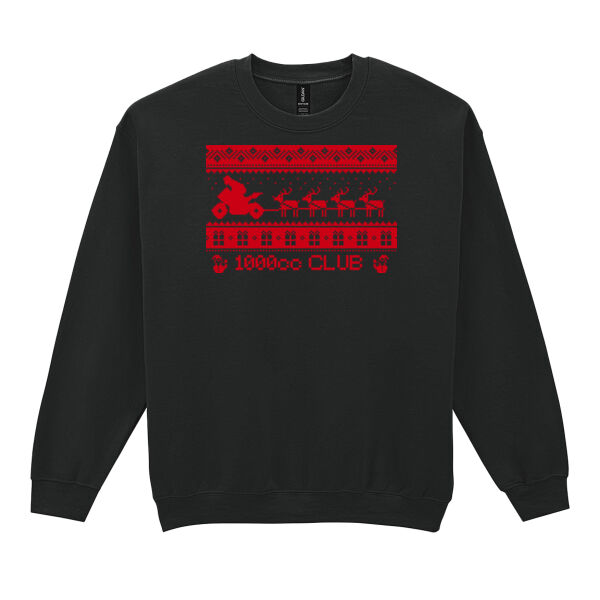 Christmas Jumper - red print Thumbnail