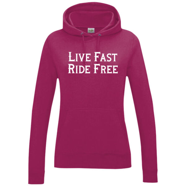 Live Fast Ride Free Womens hoodie Thumbnail